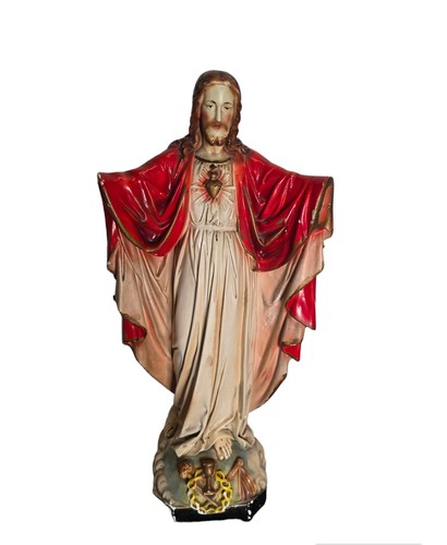 Ancienne statue christ sacrée - ancienne,