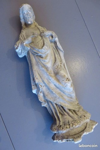 Ancienne statue sacré coeur - ancienne,